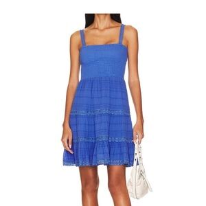Steve Madden Happy Tiers Blue Sundress
